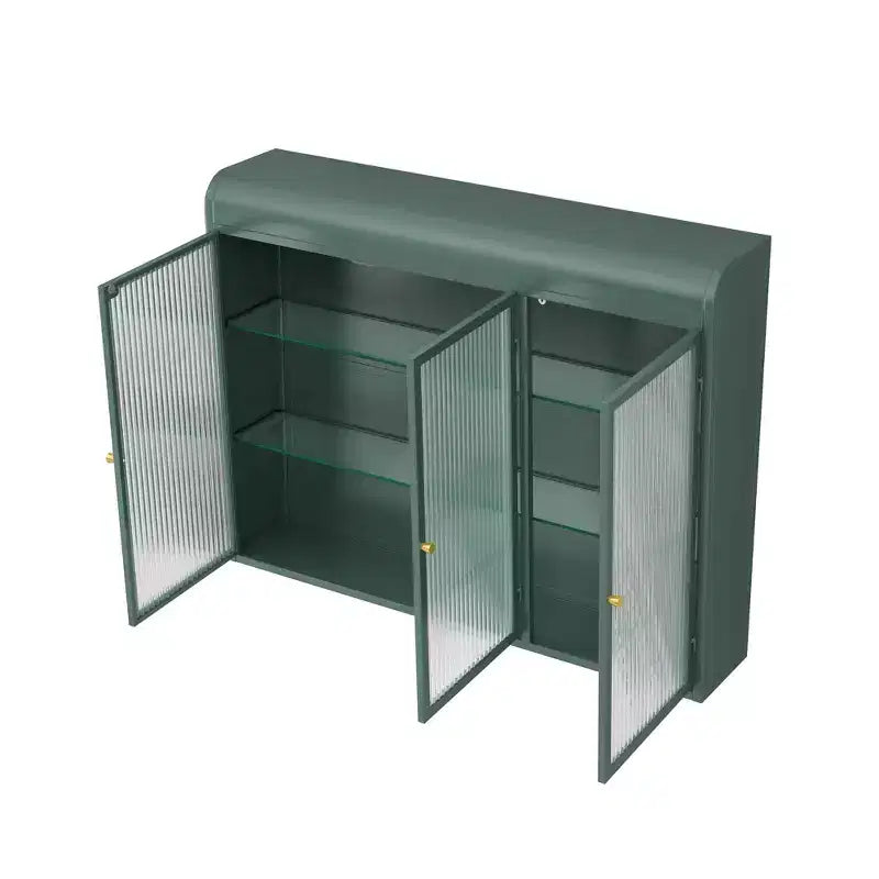 36''w Wall Cabinets for Laundry Room, Acrylic Glass Wall Mounted Storage Cabinets Medicine Cabinet for Kitchen Garage Laundry, 3 Door