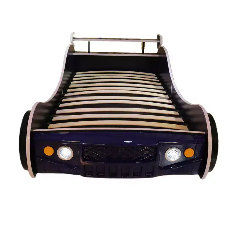 GDFStudio Elean Twin Size Supreme Energy Racing Car Bed with LED Light