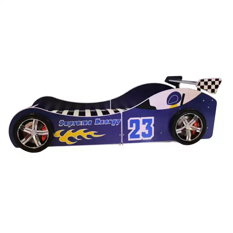 GDFStudio Elean Twin Size Supreme Energy Racing Car Bed with LED Light