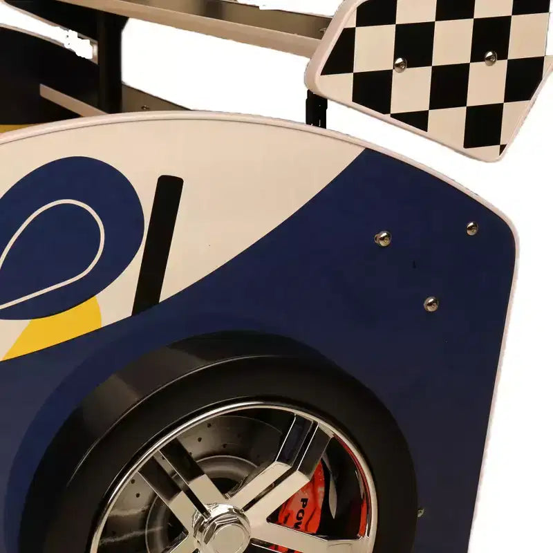 GDFStudio Elean Twin Size Supreme Energy Racing Car Bed with LED Light
