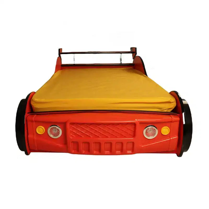 GDFStudio Elean Twin Size Supreme Energy Racing Car Bed with LED Light