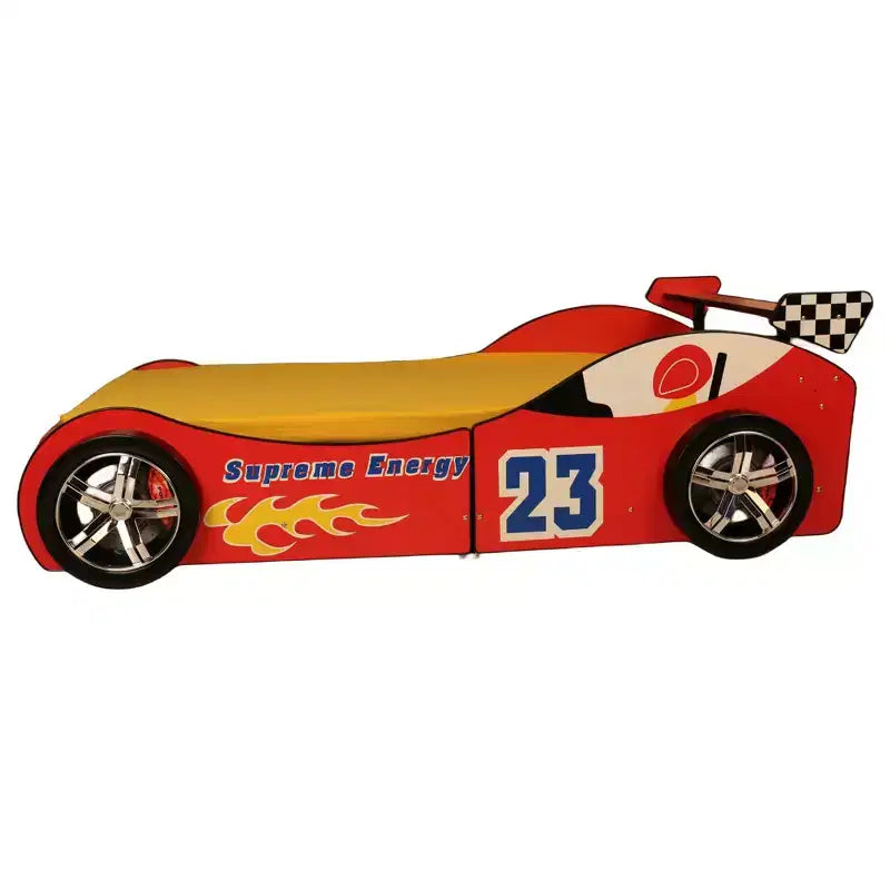 GDFStudio Elean Twin Size Supreme Energy Racing Car Bed with LED Light
