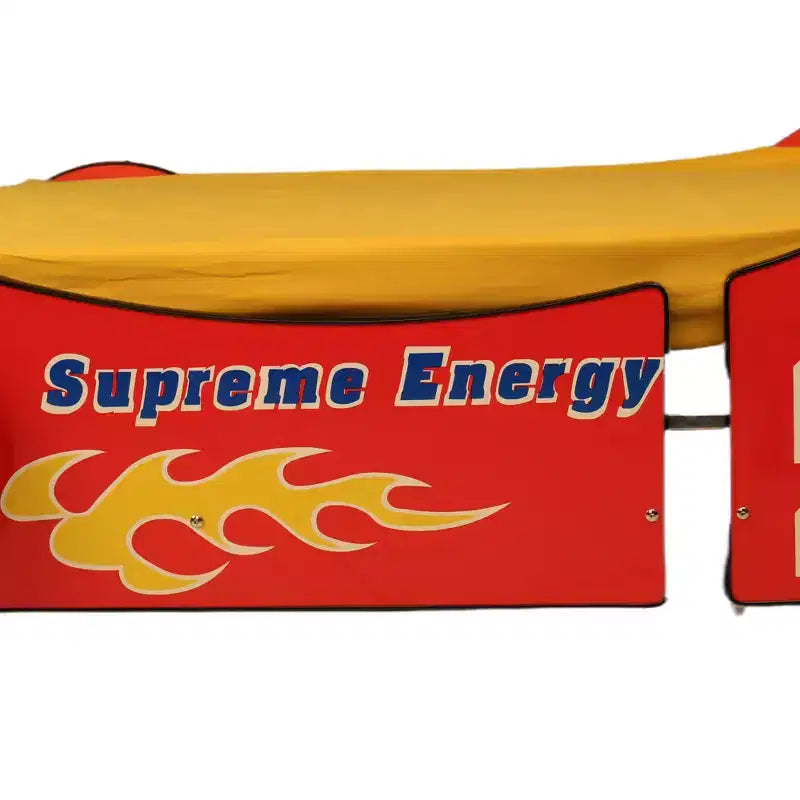 GDFStudio Elean Twin Size Supreme Energy Racing Car Bed with LED Light