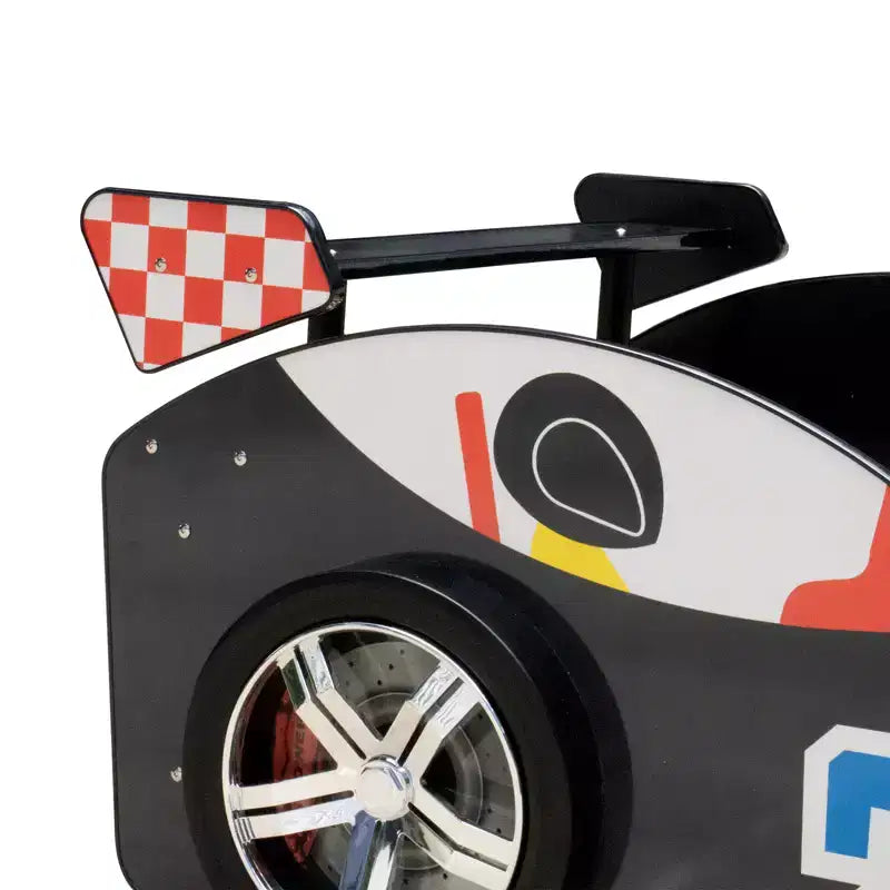 GDFStudio Elean Twin Size Supreme Energy Racing Car Bed with LED Light