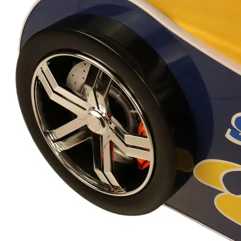 GDFStudio Elean Twin Size Supreme Energy Racing Car Bed with LED Light