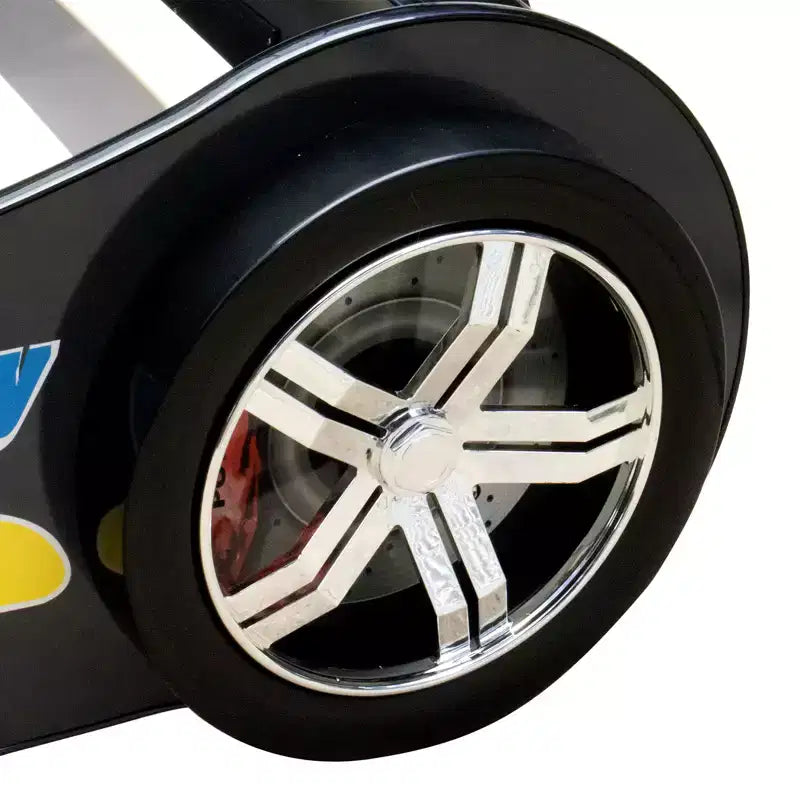 GDFStudio Elean Twin Size Supreme Energy Racing Car Bed with LED Light