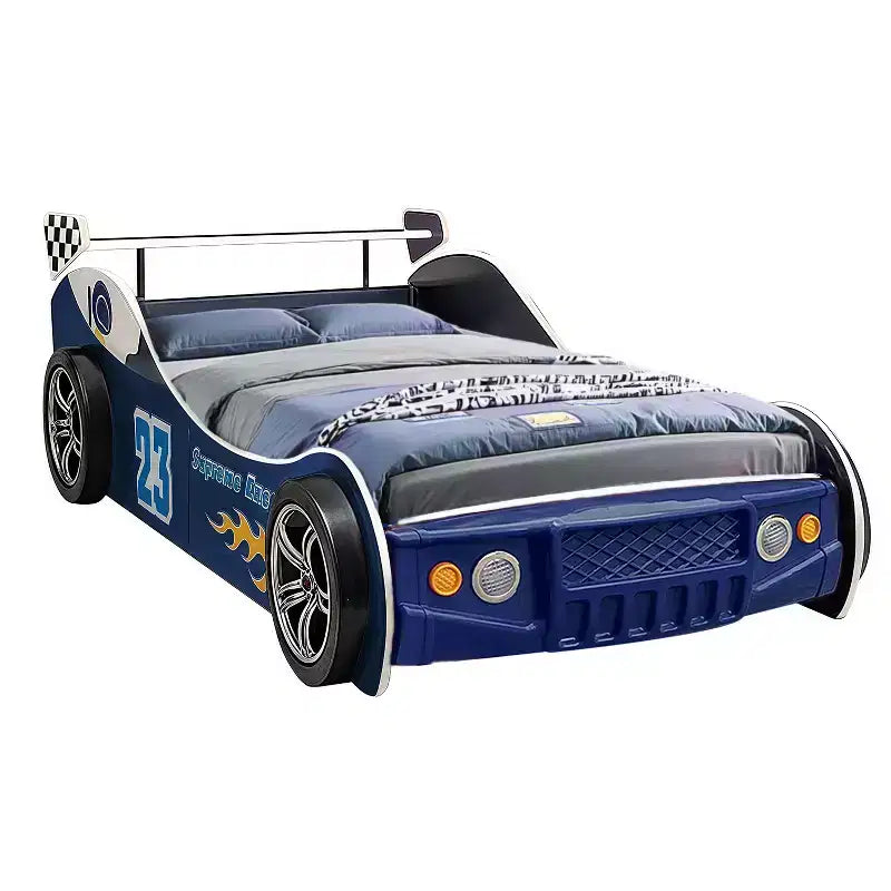 GDFStudio Elean Twin Size Supreme Energy Racing Car Bed with LED Light