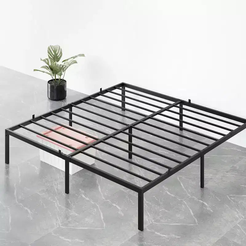 Metal Bed Frame,Heavy Duty Platform Bed w/Storage Space,Easy Assembly, No Box Spring Needed,Idea for Small Space