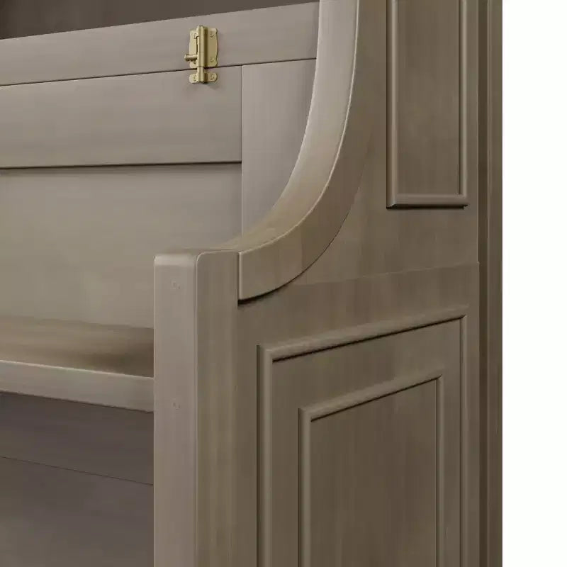 Twin Size Murphy Bed Space-Saving Wall Bed with Desk and Storage Bookshelf - ModernLuxe
