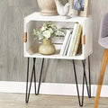 The Lakeside Collection Rustic Wood-Like Crate End Table -