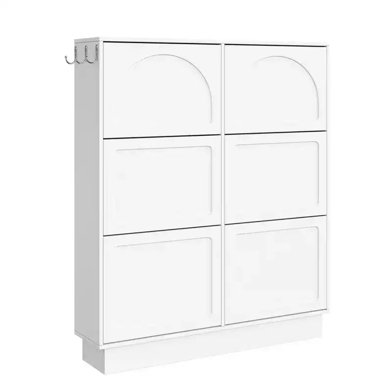 Shoe Storage Cabinet with 6 Drawers, Freestanding Shoe Organizer Cabinet, Entryway Hidden Shoe Rack