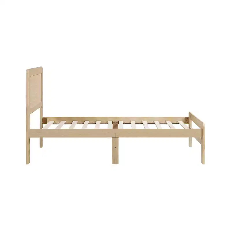GDFStudio Nolan Contemporary Wood Platform Bed with Headboard
