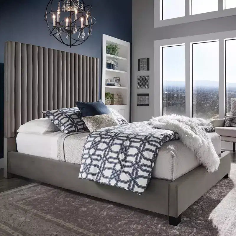 Ahrend Queen Bed - Grey - iNSPIRE Q