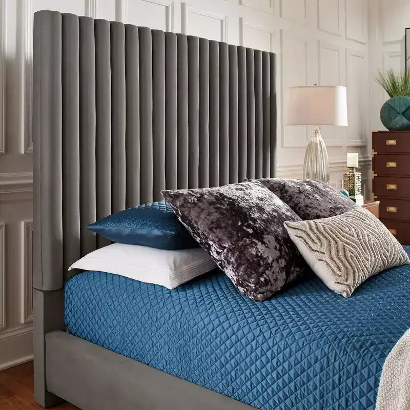 Ahrend Queen Bed - Grey - iNSPIRE Q