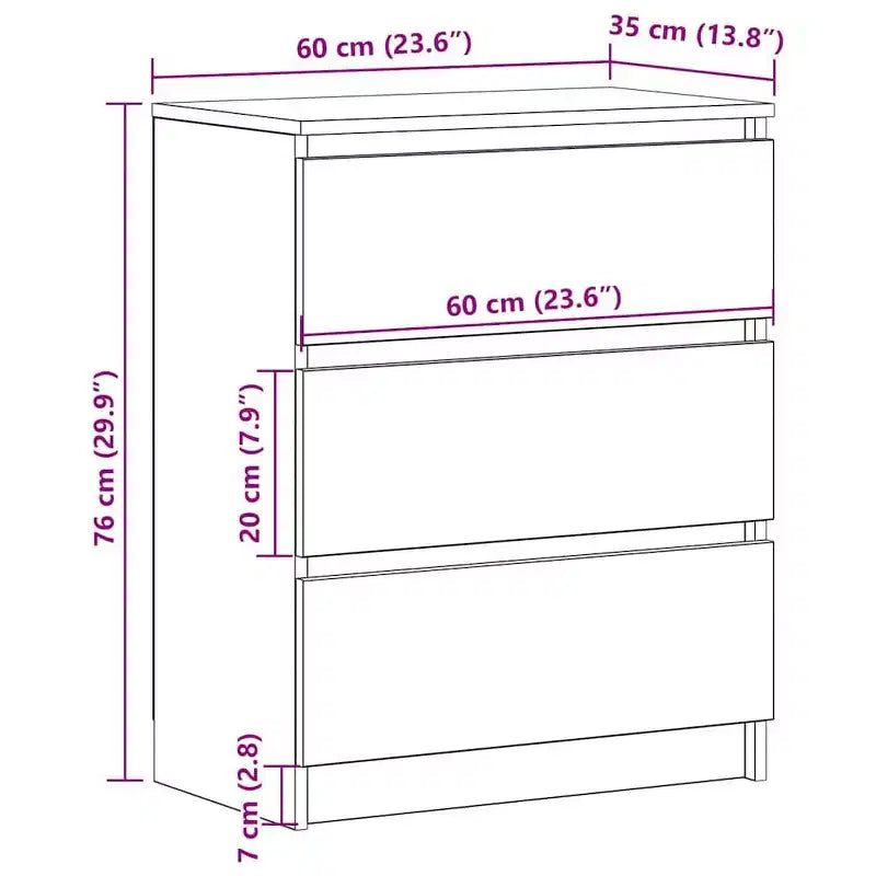 vidaXL Sideboard Engineered wood Medium Sideboard