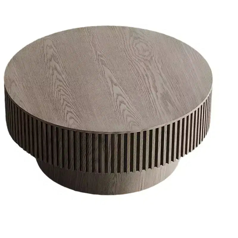 GDFStudio Sophia Modern Round Coffee Table with Storage