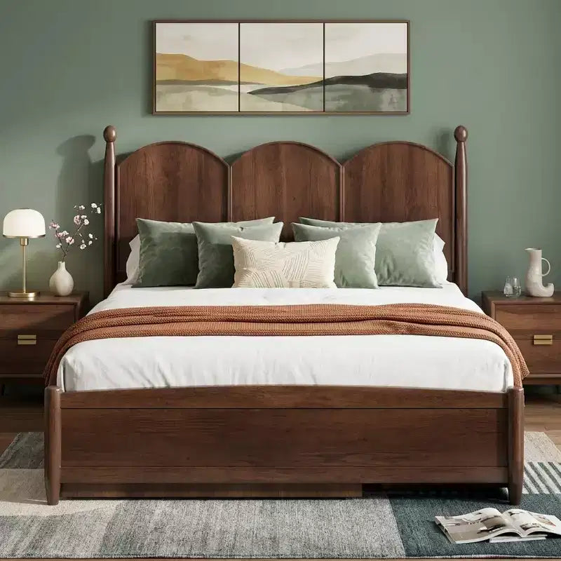 Polibi Queen Platform Bed with Twin XL Trundle & Dual Storage Drawers
