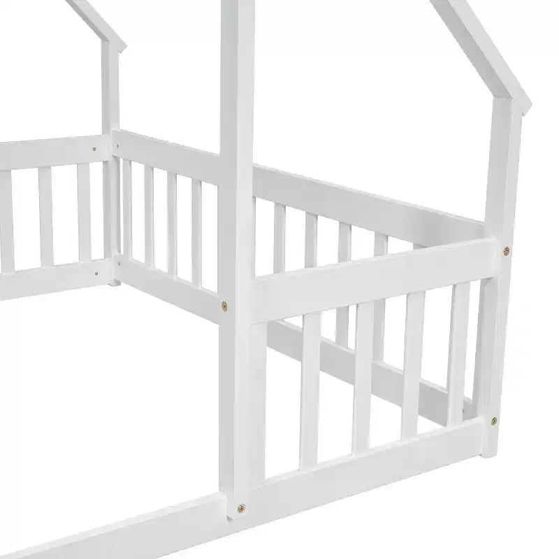 MAYEERTY Full Bed Frame Soft-Close Drawers No Box Spring Needed Solid Pine Wood