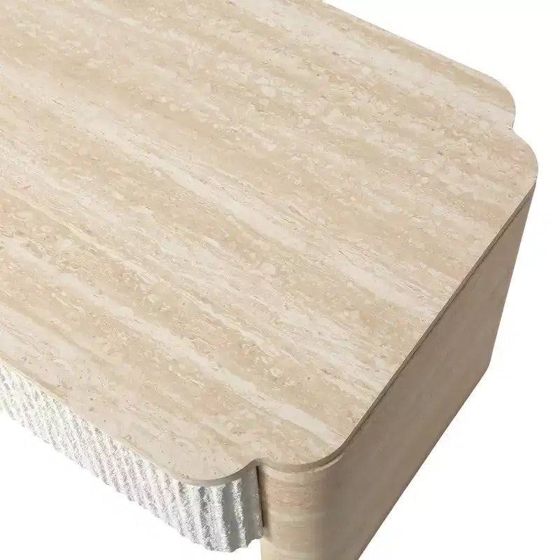 GDFStudio Swann Modern Wood Lift-Top Coffee Table with Fluted Panels and Storage Drawers