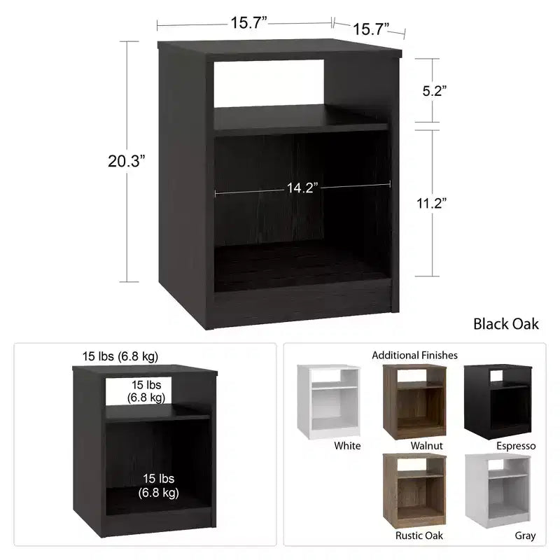 This Classic Nightstand combines contemporary style with smart storage solutions, creating a space saving furniture piece that works well in.