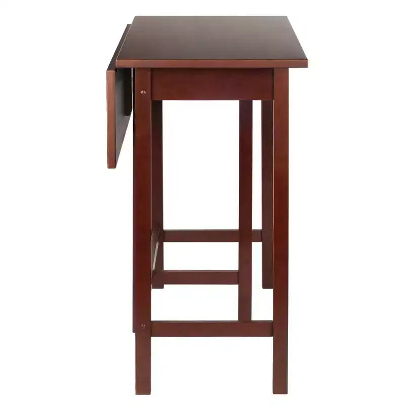Lynnwood High Drop Leaf Dining Table Antique Walnut - Winsome