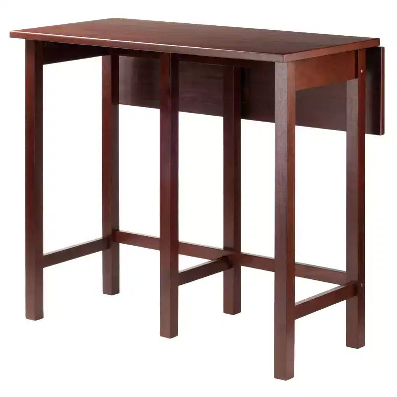 Lynnwood High Drop Leaf Dining Table Antique Walnut - Winsome