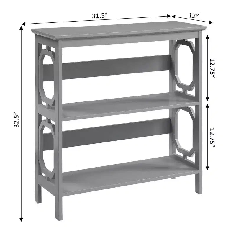 32.5 Omega 3 Tier Bookcase - Breighton Home