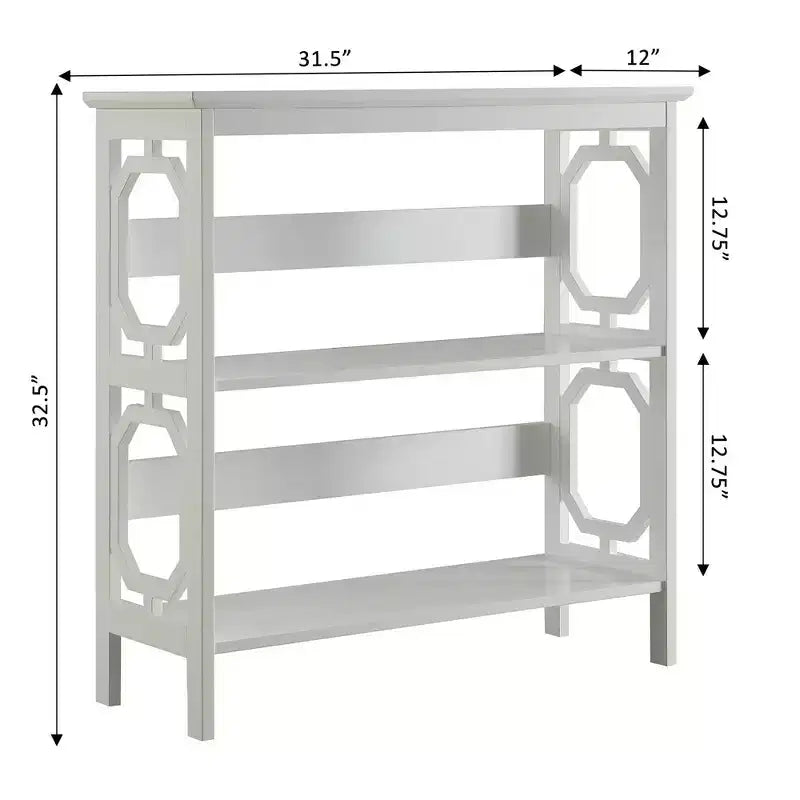 32.5 Omega 3 Tier Bookcase - Breighton Home