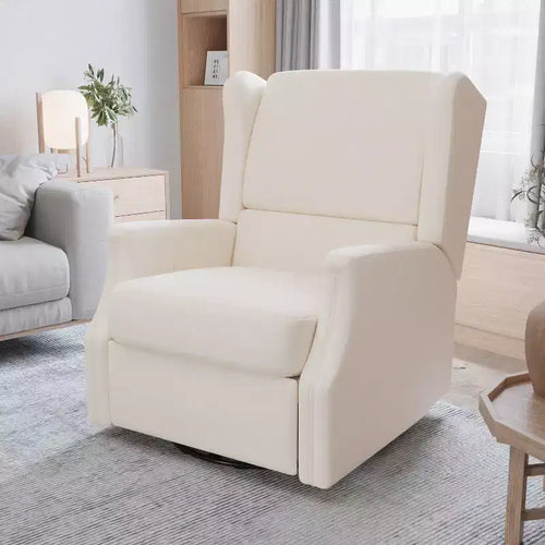 Merrick Lane 3-in-1 Wingback Manual Recliner Rocker Swivel Glider Chair