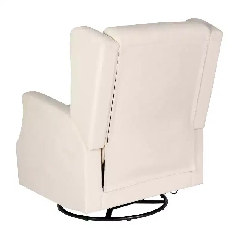 Merrick Lane 3-in-1 Wingback Manual Recliner Rocker Swivel Glider Chair