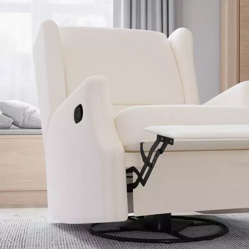 Merrick Lane 3-in-1 Wingback Manual Recliner Rocker Swivel Glider Chair
