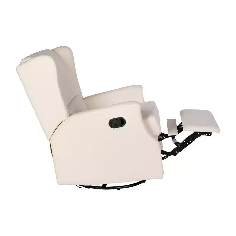 Merrick Lane 3-in-1 Wingback Manual Recliner Rocker Swivel Glider Chair
