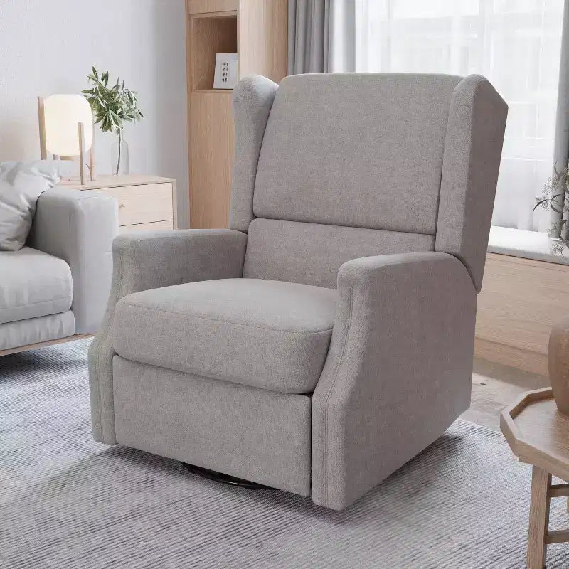 Merrick Lane 3-in-1 Wingback Manual Recliner Rocker Swivel Glider Chair