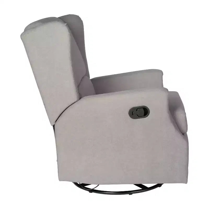 Merrick Lane 3-in-1 Wingback Manual Recliner Rocker Swivel Glider Chair
