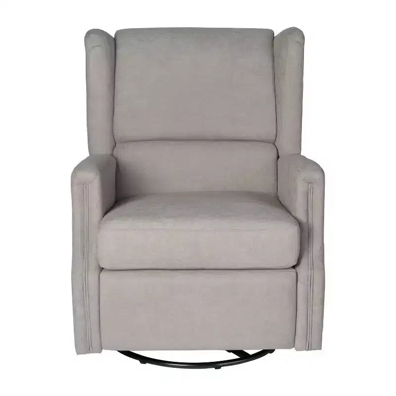 Merrick Lane 3-in-1 Wingback Manual Recliner Rocker Swivel Glider Chair