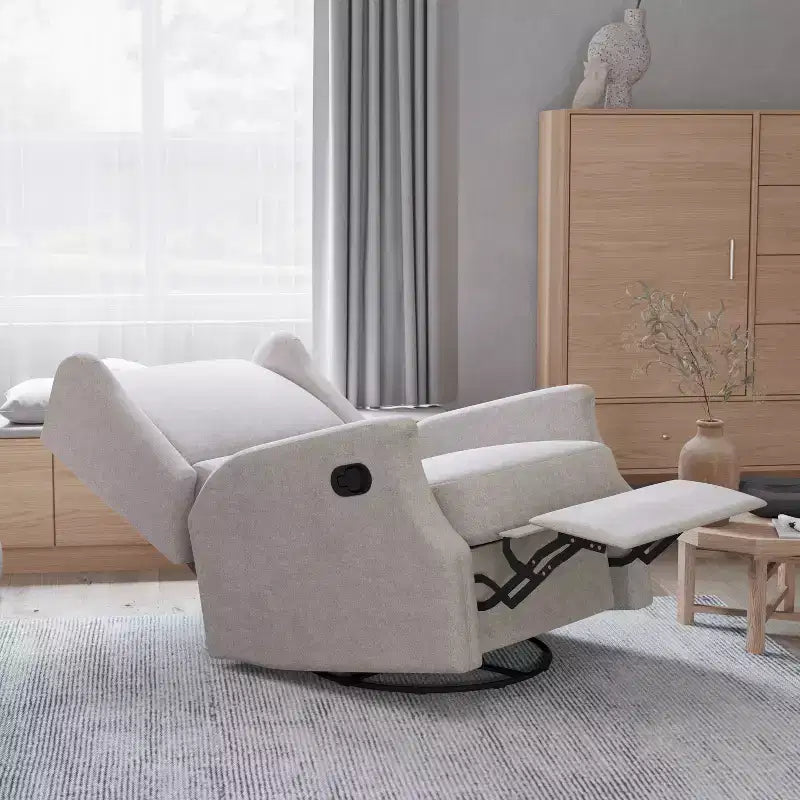 Merrick Lane 3-in-1 Wingback Manual Recliner Rocker Swivel Glider Chair