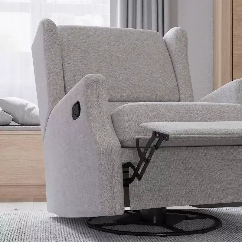 Merrick Lane 3-in-1 Wingback Manual Recliner Rocker Swivel Glider Chair