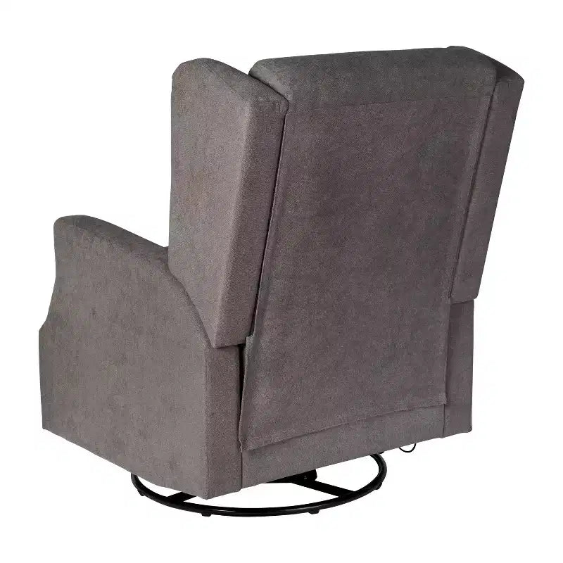 Merrick Lane 3-in-1 Wingback Manual Recliner Rocker Swivel Glider Chair