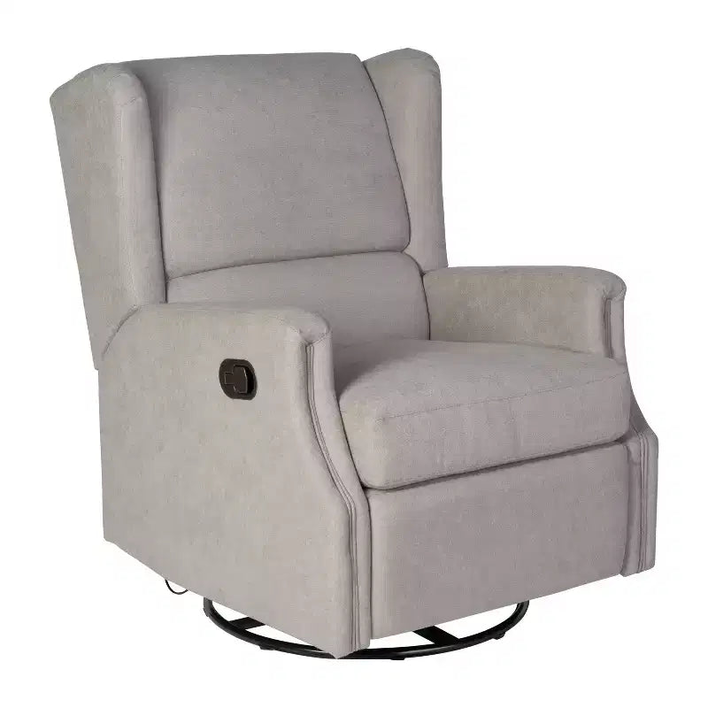 Merrick Lane 3-in-1 Wingback Manual Recliner Rocker Swivel Glider Chair