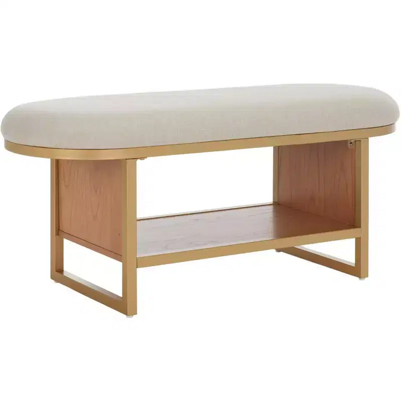Iona Open Shelf Bench With Cushion - BCH5002 - Safavieh