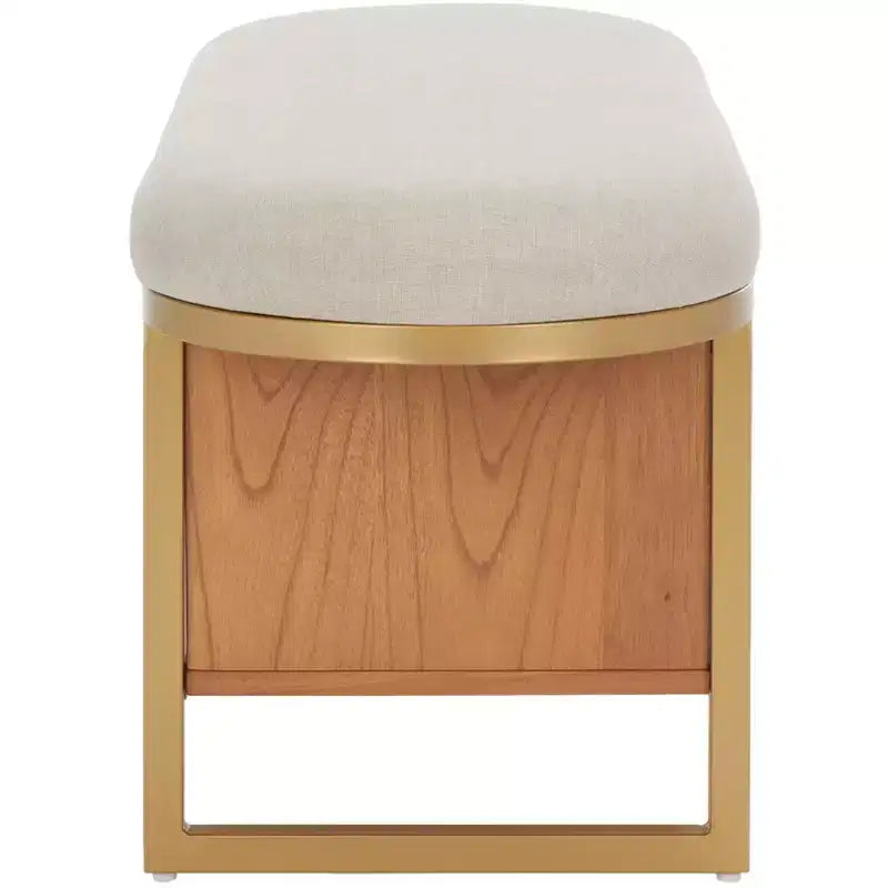 Iona Open Shelf Bench With Cushion - BCH5002 - Safavieh