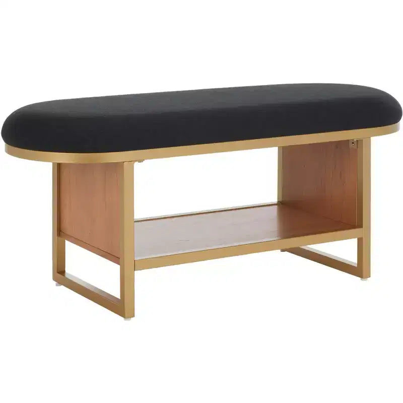 Iona Open Shelf Bench With Cushion - BCH5002 - Safavieh