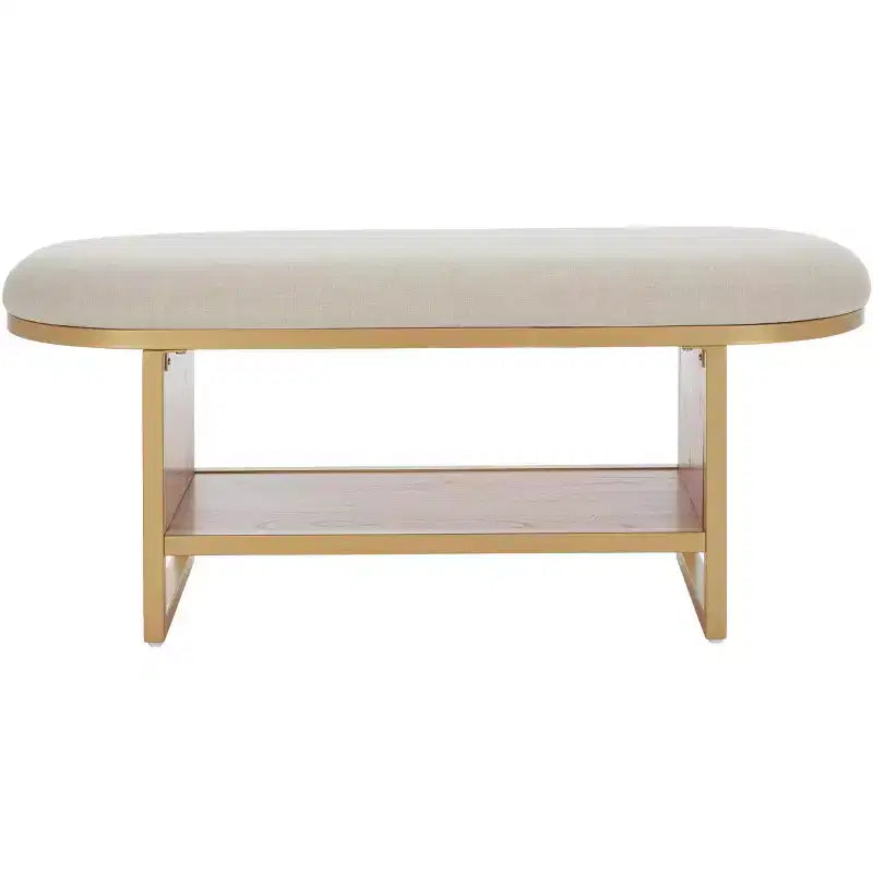 Iona Open Shelf Bench With Cushion - BCH5002 - Safavieh